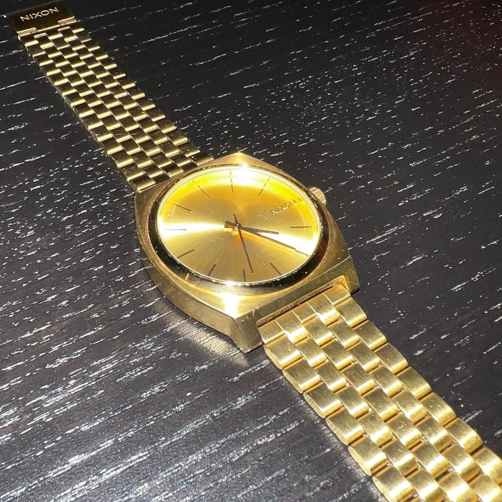Nixon Minimal ‘Time Teller’ in All Gold (Steel) Watch